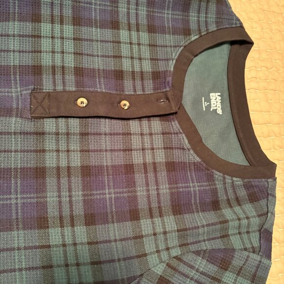 Lands End Waffle Henley Sleep Shirt   Size: Large NWT - Picture 2 of 13